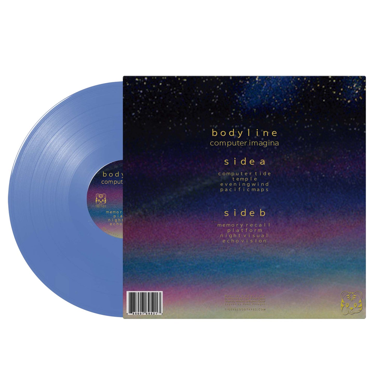 b o d y l i n e - "Computer Imagina" Cybernetic Blue Limited Edition 12" Vinyl LP