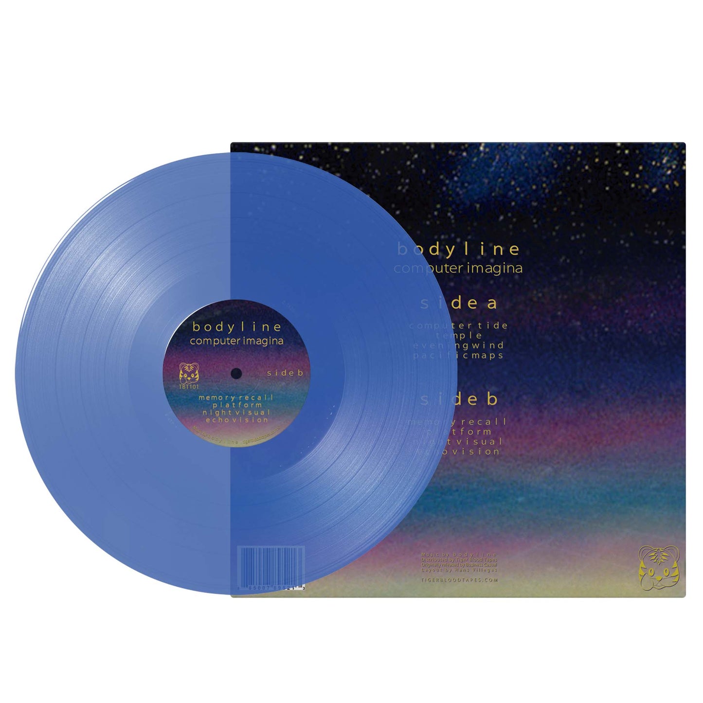 b o d y l i n e - "Computer Imagina" Cybernetic Blue Limited Edition 12" Vinyl LP