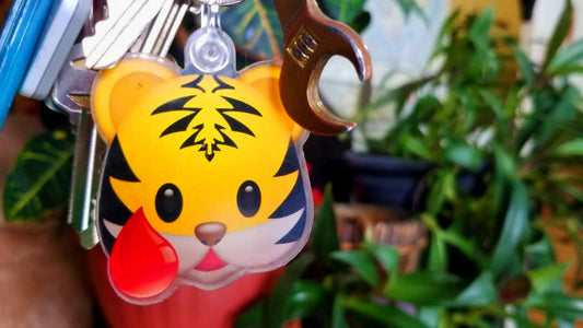 Tiger Blood Tapes Logo Key Chain