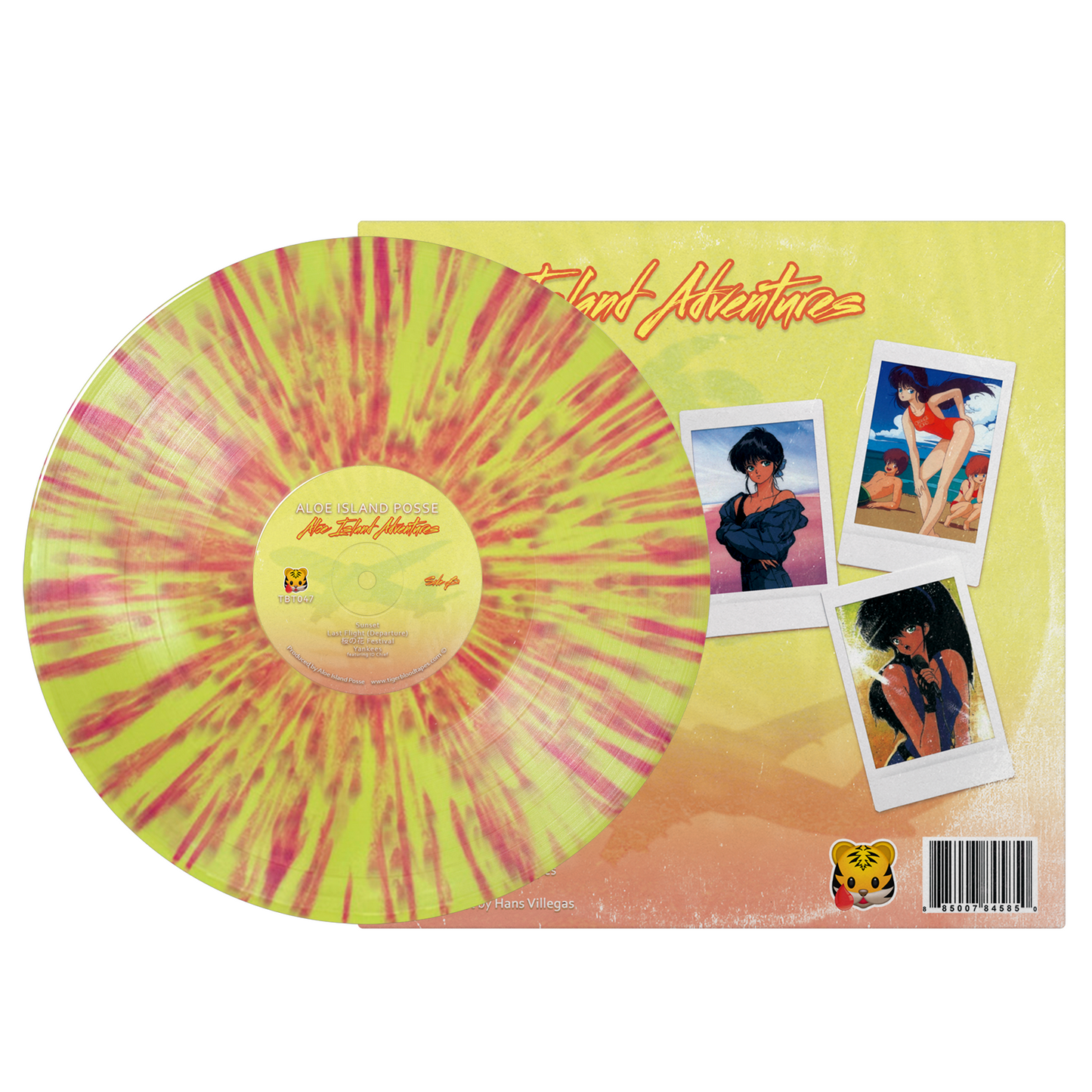 Aloe Island Posse - "Aloe Island Adventures" Limited Edition Lemonade & Cherry Splatter 12" LP