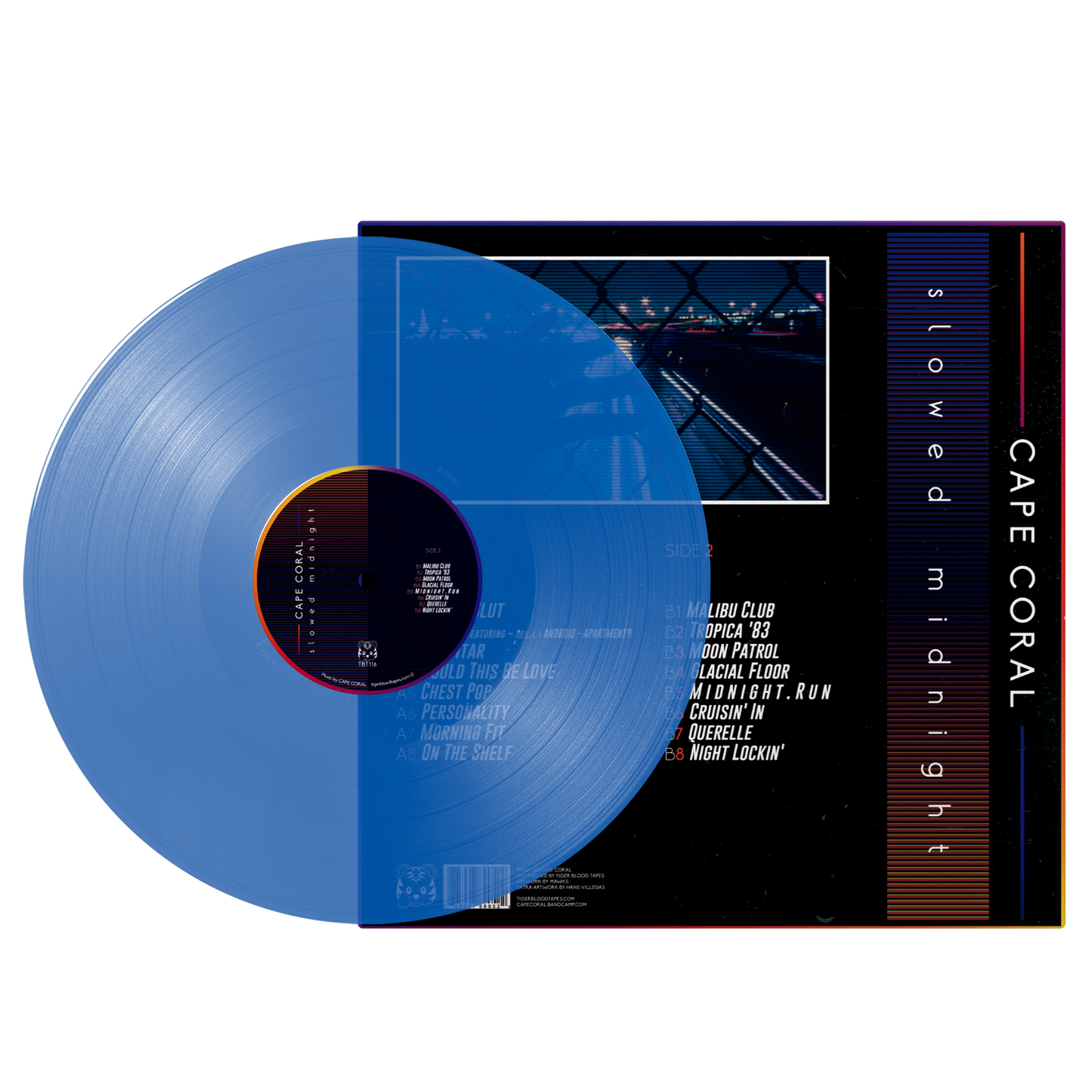 Cape Coral - "Slowed Midnight" New Moon Blue Limited Edition 12" Vinyl LP