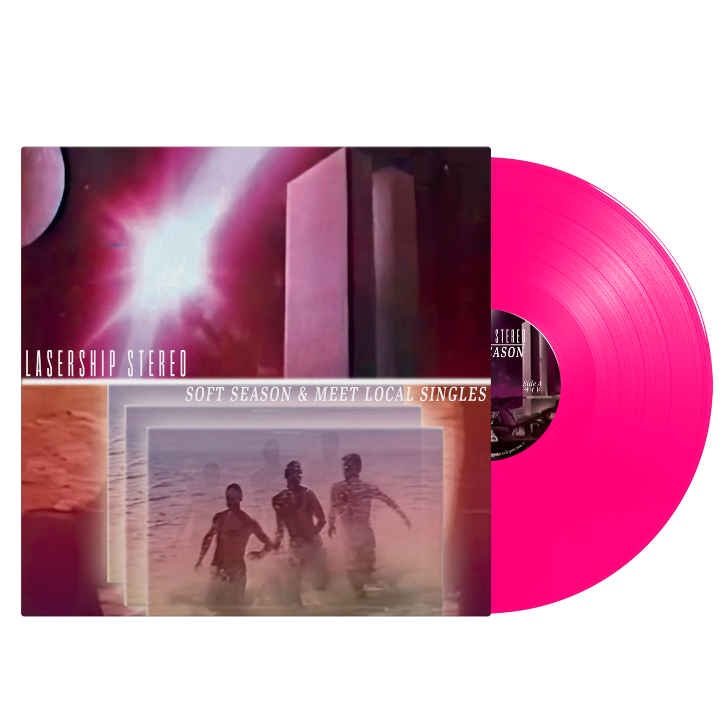 Lasership Stereo - "Soft Season & Meet Local Singles" Limited Edition Hot Pink 12" Vinyl LP