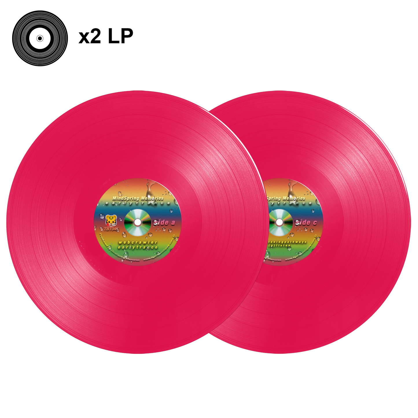 Mindspring Memories - "e a r l y t r a n c e" Magenta 2LP Limited Edition Double Vinyl