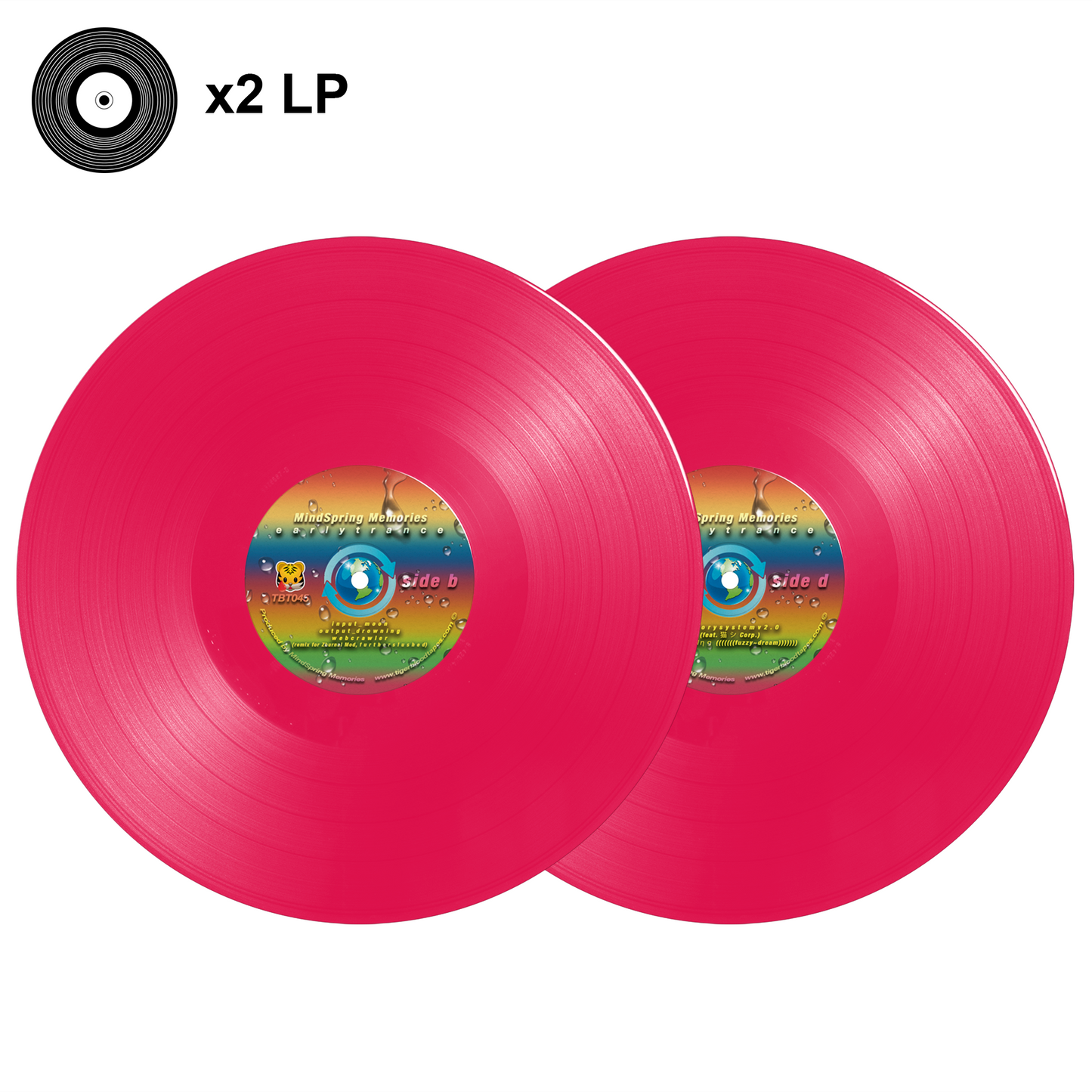 Mindspring Memories - "e a r l y t r a n c e" Magenta 2LP Limited Edition Double Vinyl