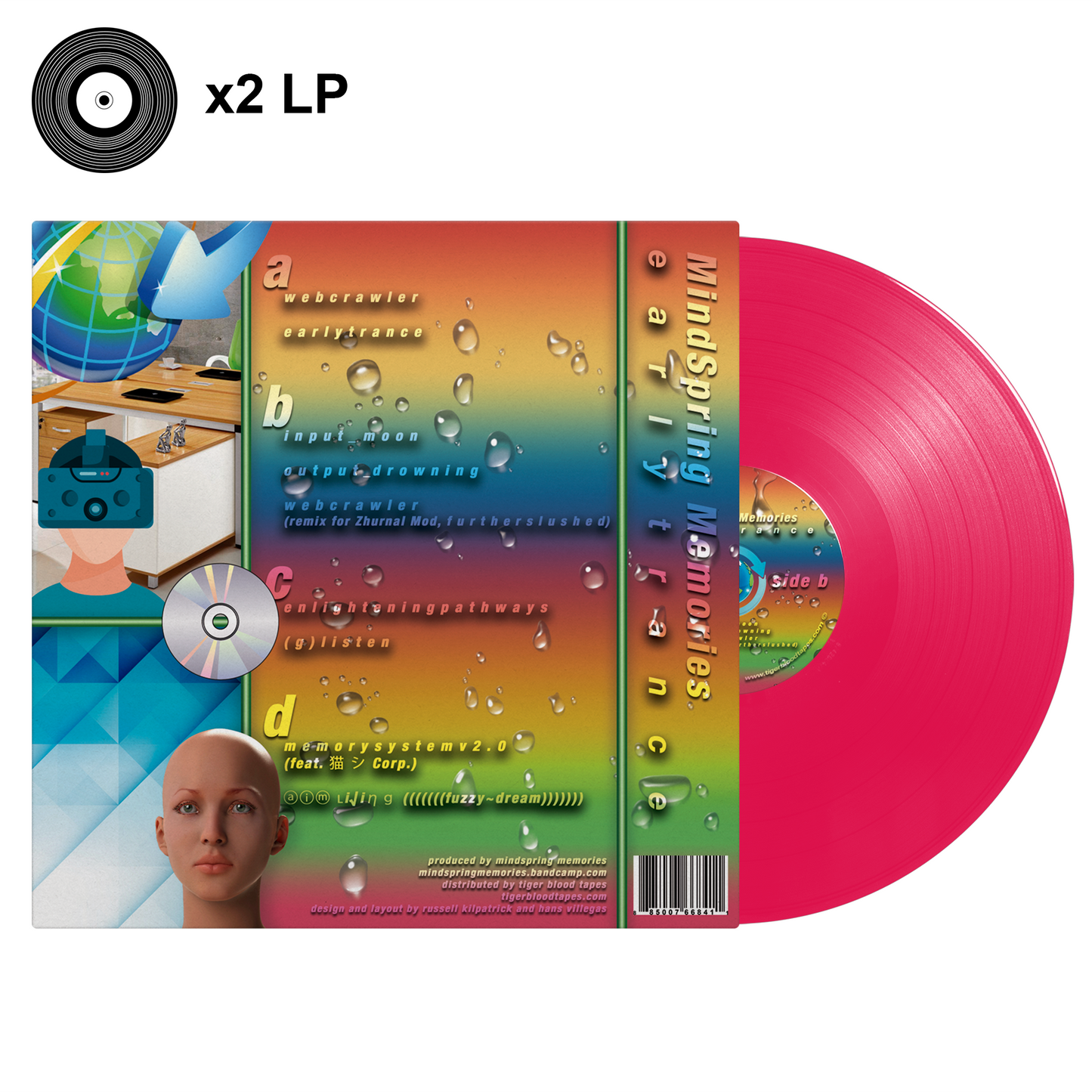Mindspring Memories - "e a r l y t r a n c e" Magenta 2LP Limited Edition Double Vinyl