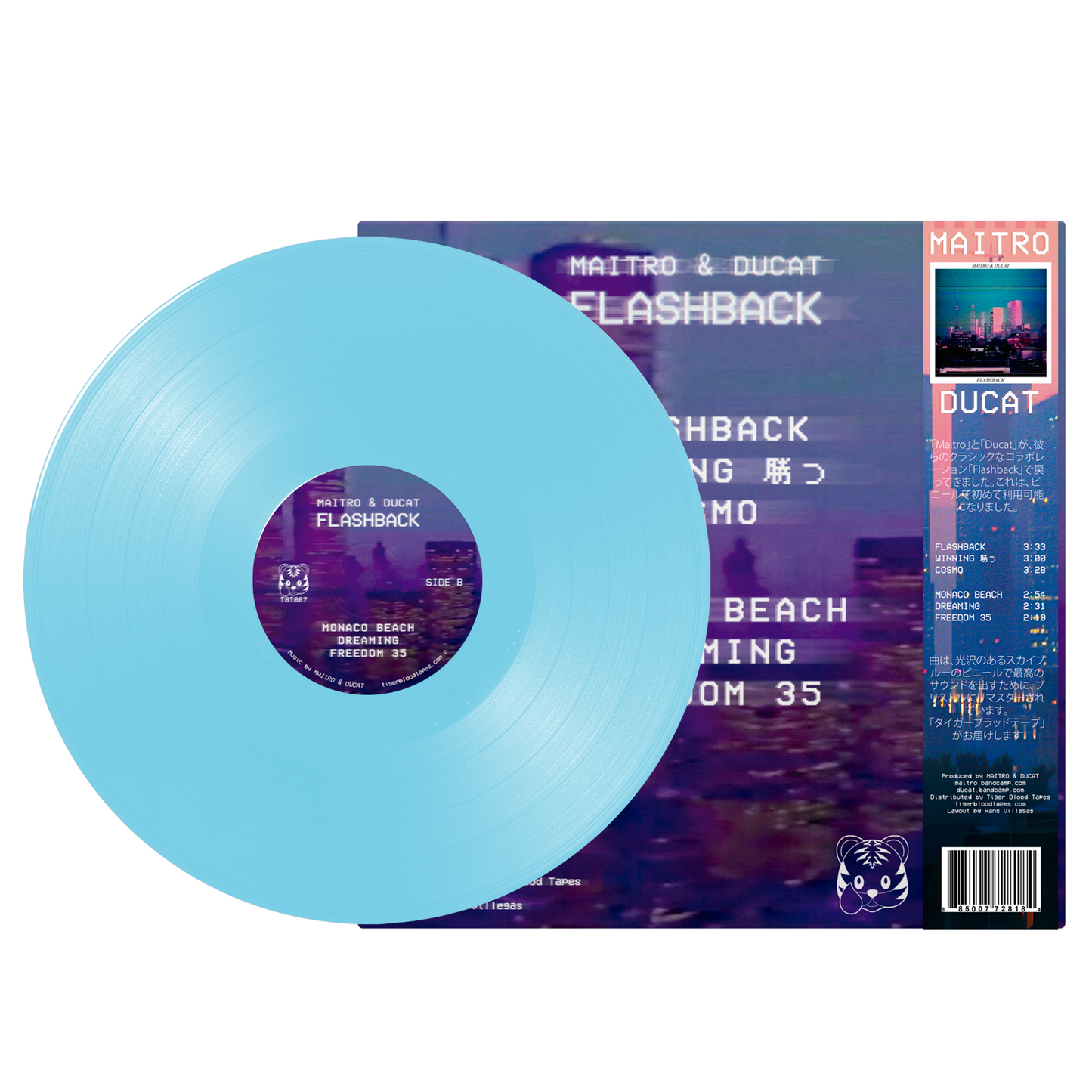 Maitro & DUCAT - "Flashback" Limited Edition Sky Blue 12" Vinyl LP