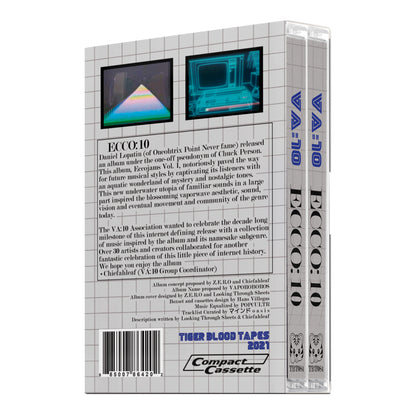 VA:10 Association - "ECCO:10 - A Tribute to Chuck Person's Eccojams Vol 1." Limited Edition Double Cassette Tape Boxset
