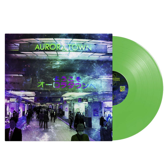 Toyohirakumin - "オーロラ・タウン" Limited Edition Neon Green 12" Vinyl LP