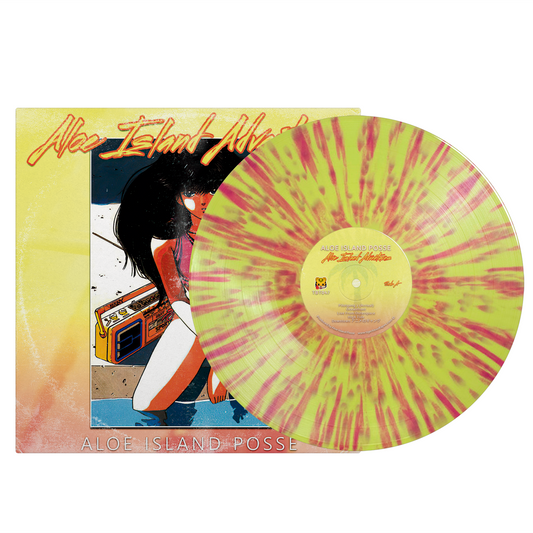 Aloe Island Posse - "Aloe Island Adventures" Limited Edition Lemonade & Cherry Splatter 12" LP