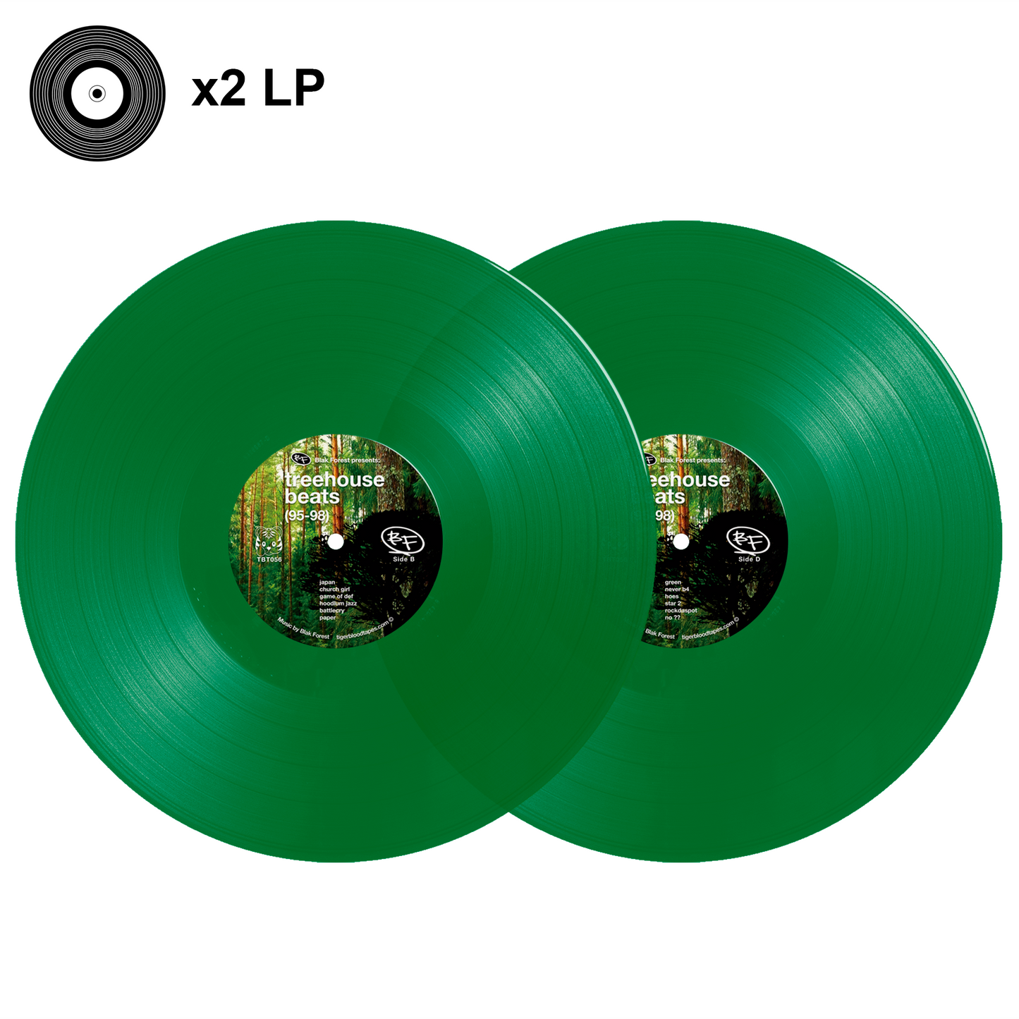Blak Forest - "treehouse beats (95-98)" Limited Edition Emerald Canopy Green Vinyl 2LP