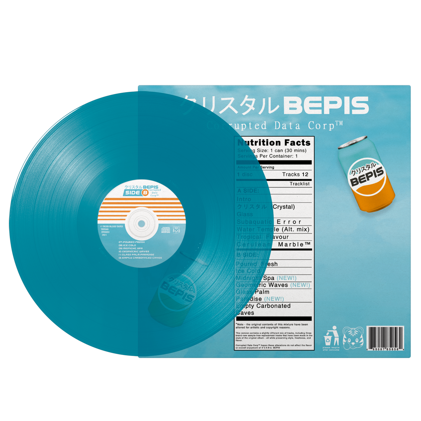 Corrupted Data Corp - "BEPIS" Limited Edition Freeze Blue Vinyl LP