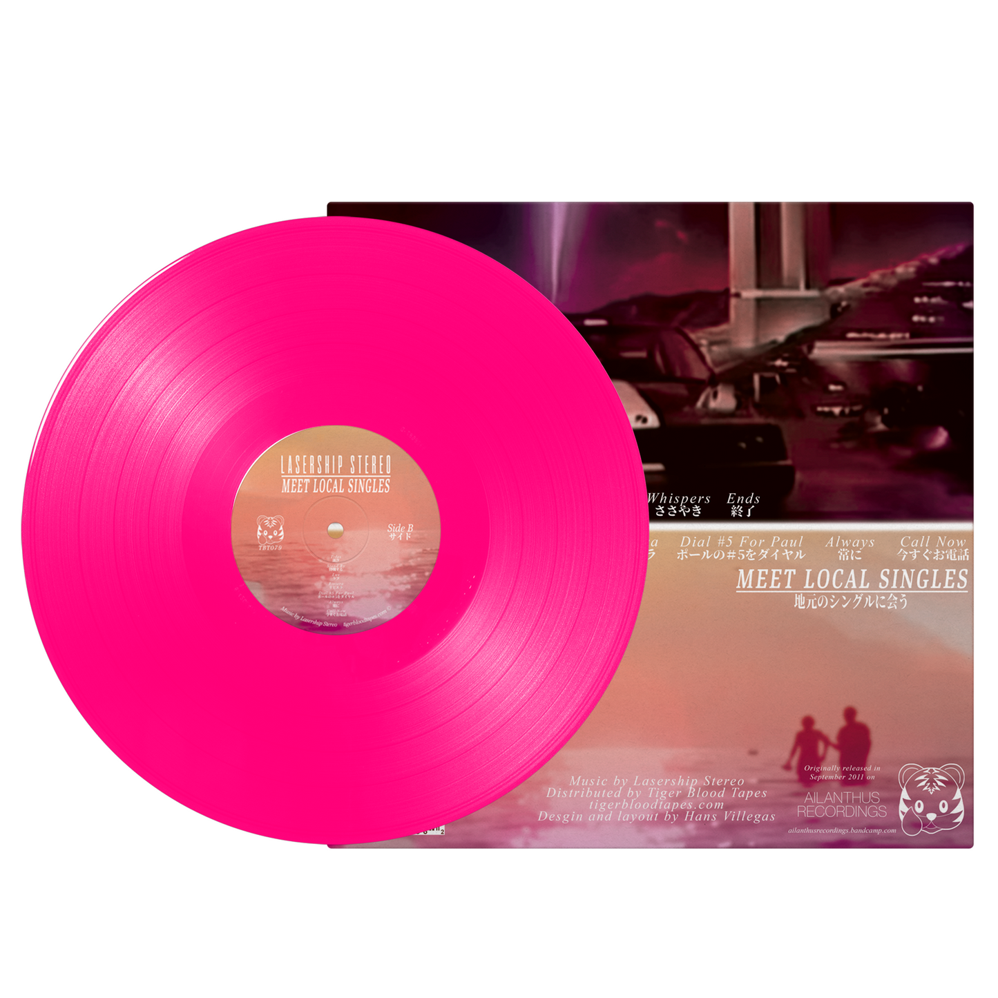 Lasership Stereo - "Soft Season & Meet Local Singles" Limited Edition Hot Pink 12" Vinyl LP