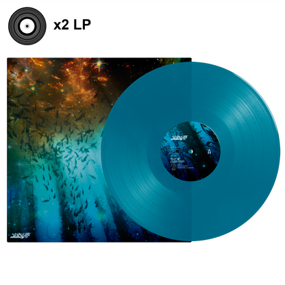 s a k i 夢 - "サイバー魚" Sea Blue Clear 2LP Double Vinyl
